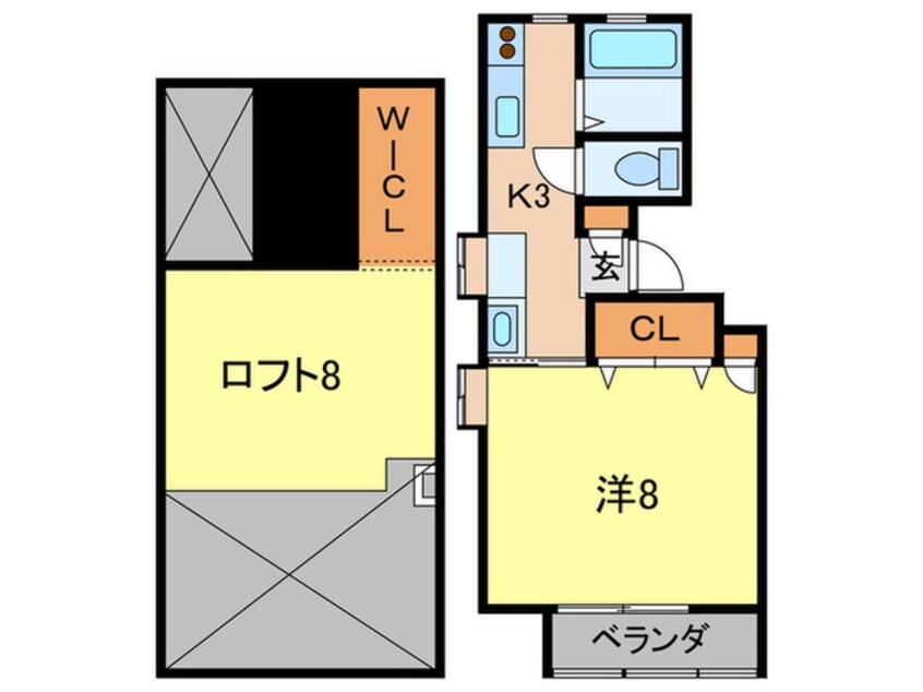 間取図 ドミール甲子園５