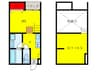シャルマンコートⅡ 1Kの間取り