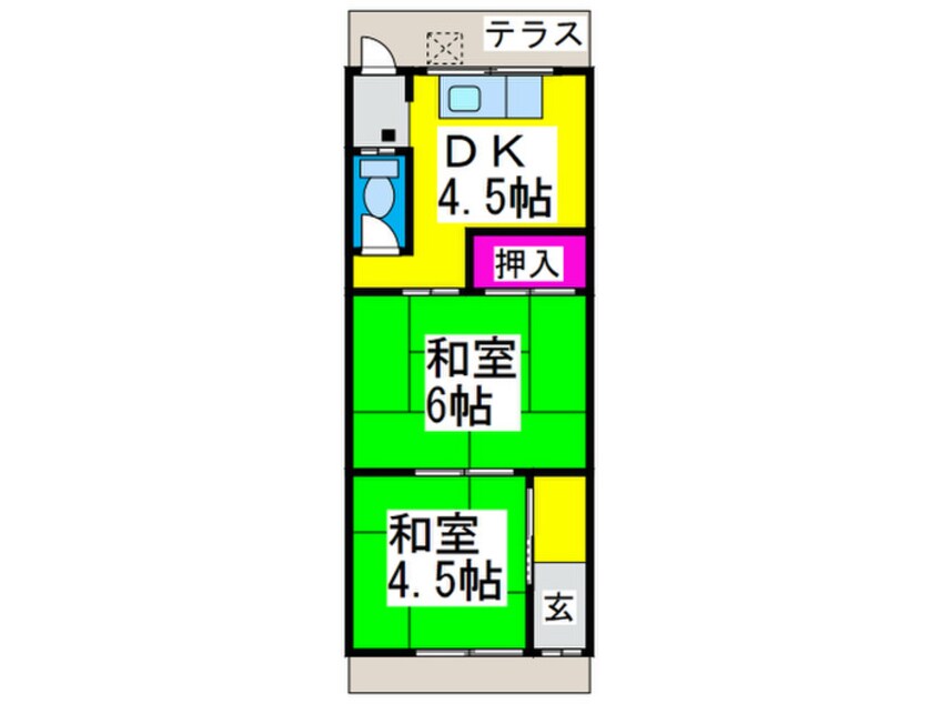 間取図 津守１丁目平屋