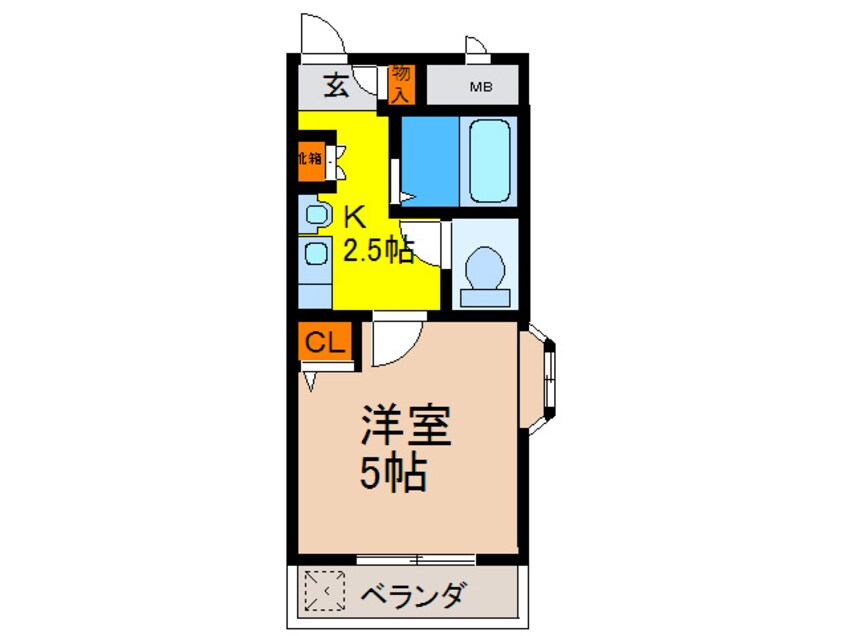 間取図 カ－ムヒル箕面