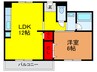 コーポラス都１ 1LDKの間取り