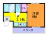 さくらハイツ 1Kの間取り