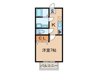 間取図 プロヴァンスＷＡＫＯ