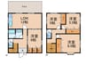 芦屋市茶屋之町貸家 4LDKの間取り