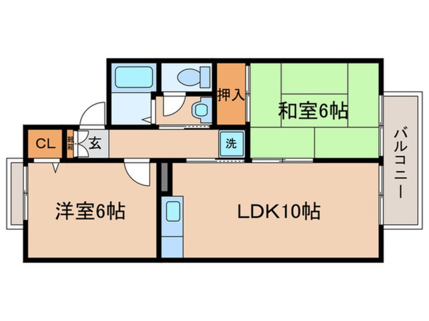 間取図 セジュールLake Side