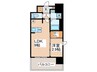 シャテーニュ上本町 1LDKの間取り