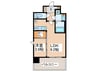 シャテーニュ上本町 1LDKの間取り