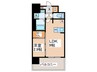 シャテーニュ上本町 1LDKの間取り