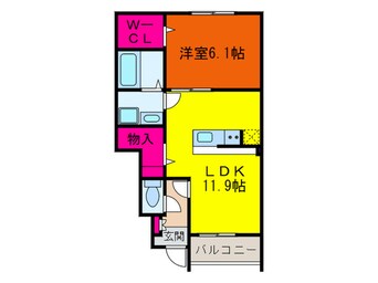 間取図 ＬＩＶＲＥ１