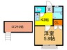 ルームヤブモト 1Kの間取り