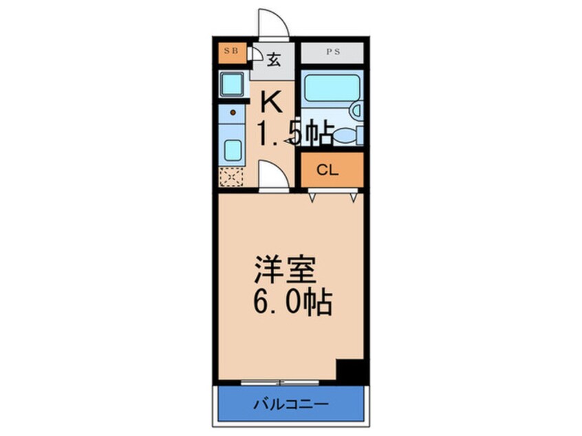 間取図 サンライズ野田阪神