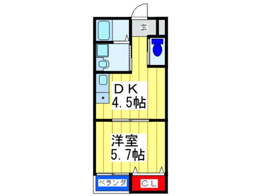 間取図 サンコート勝山