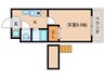 ハクユウ元町 1Kの間取り