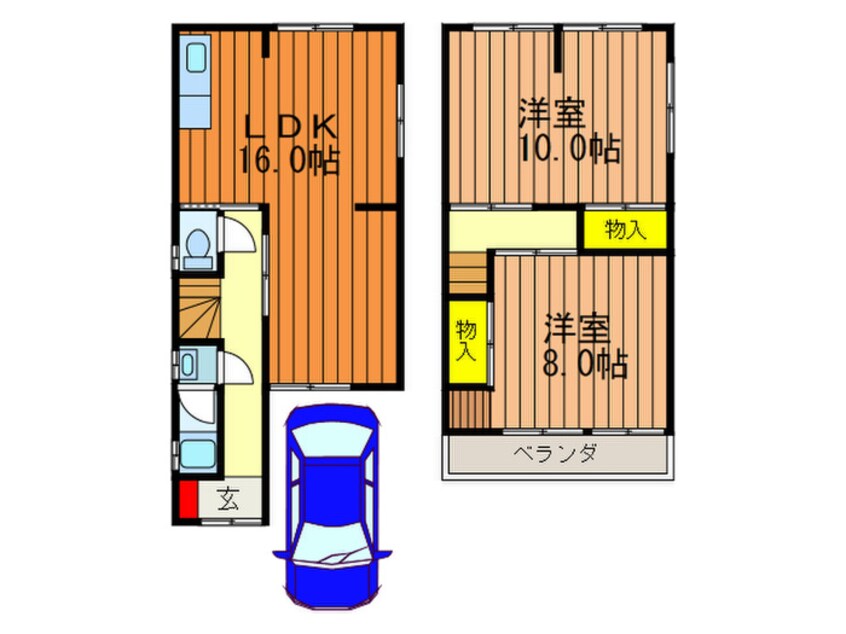 間取図 MAYUMIハウス81号館舞台