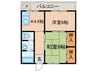 清栄マンション 2Kの間取り