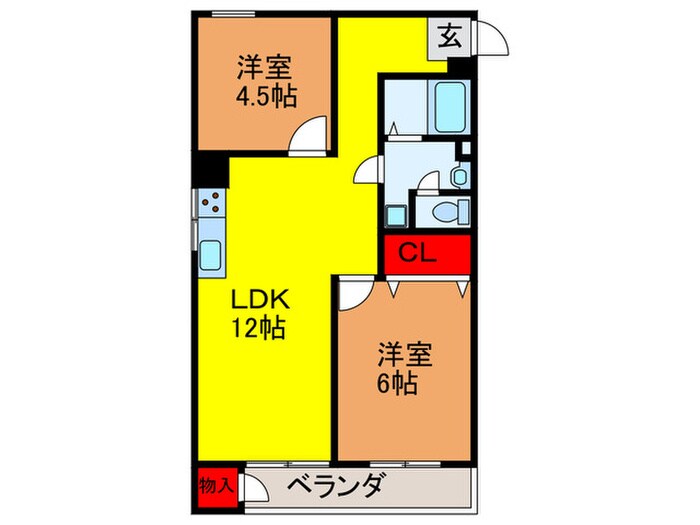 間取り図 コーポラス都２