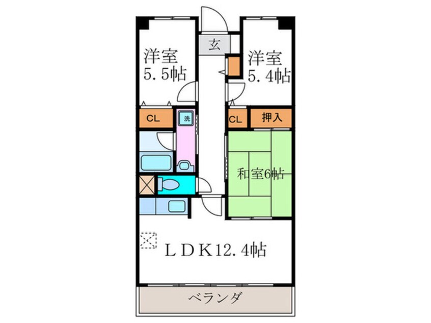 間取図 スリ－メ－プル