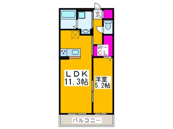 間取図 ボヌールメゾンサカイⅡ