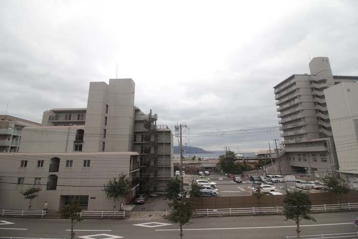 室内からの展望 リアン朝霧