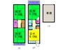 日下町６丁目貸家Ⅰ 3DKの間取り