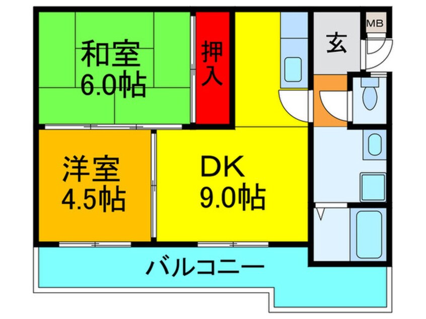 間取図 サンライズ成田