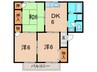 ネオ松ヶ本　Ａ 3DKの間取り