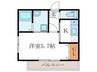 ＬＵＣＩＡＺ一乗寺 1Kの間取り