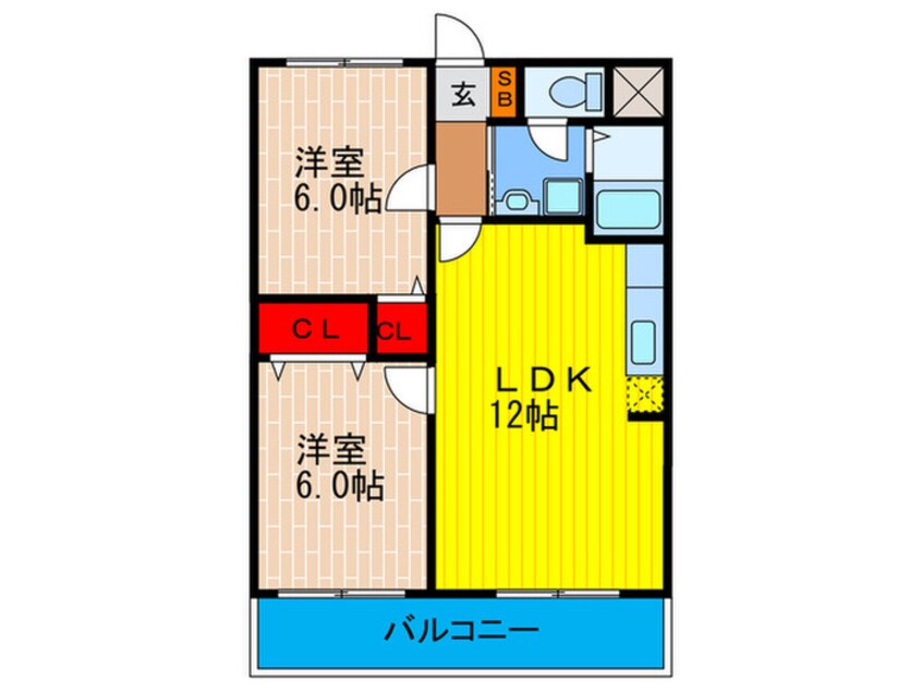 間取図 シャルムＫ