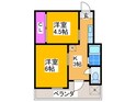 マンション楠木の間取図