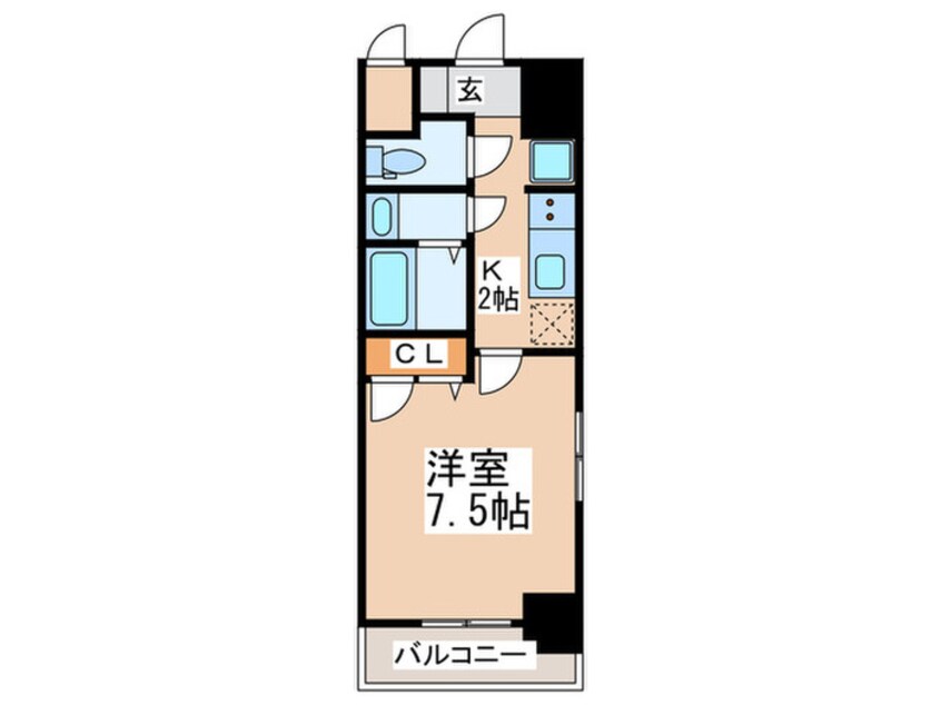 間取図 ふぁみ-ゆ弁天町
