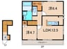 Ｄｒｅａｍ　Ｍｏｎｅｔ 2LDKの間取り