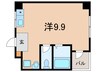 松原ハイム 1Rの間取り