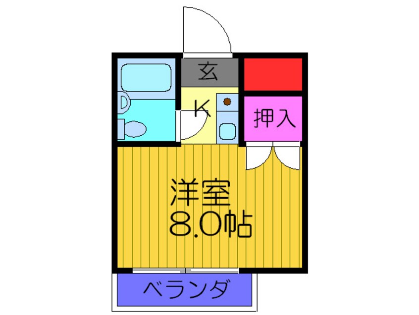 間取図 アチーブメント･Ｋ