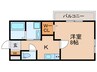 エスポワール 1Kの間取り