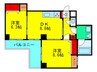 メゾンサンライズ 2DKの間取り