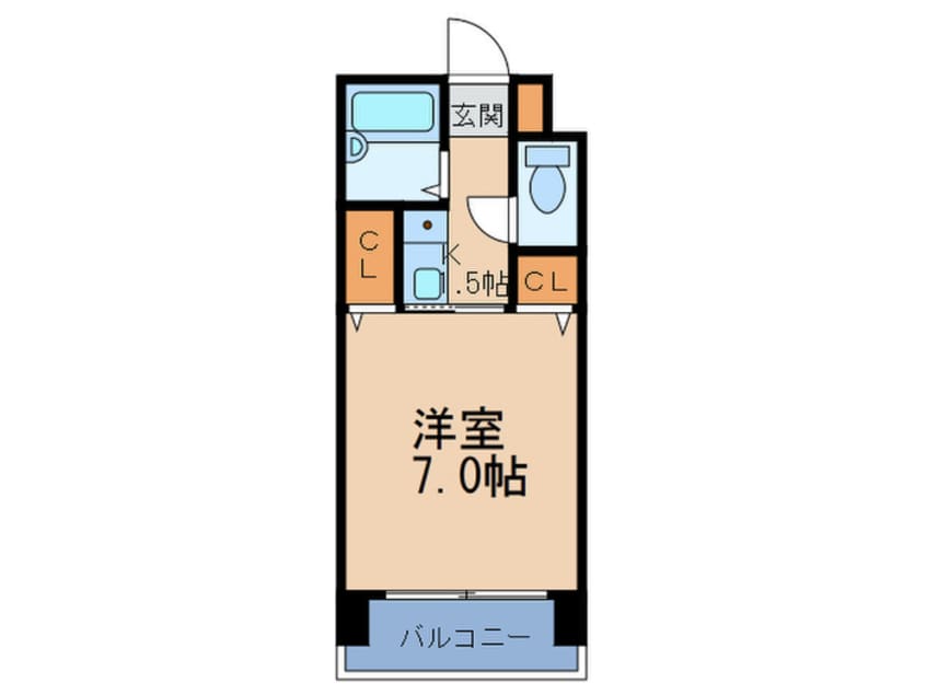 間取図 ル・シェル福島
