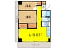 メゾン上甲東園 2LDKの間取り