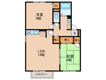 間取図 グレ－スコ－トＡ棟