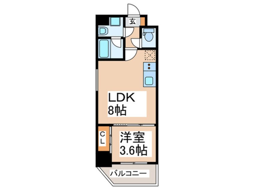 間取図 フロンティアタワー九条Ⅰ
