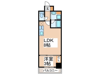 間取図 フロンティアタワー九条Ⅰ