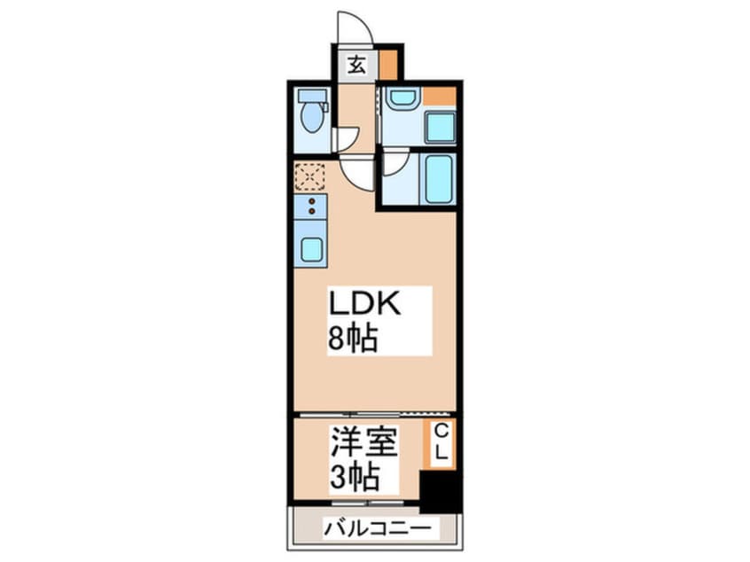 間取図 フロンティアタワー九条Ⅰ