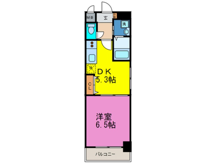 間取図 フロンティアタワー九条Ⅱ