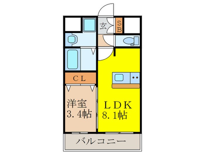 間取り図 プレサンス新大阪ジェイズ(709)