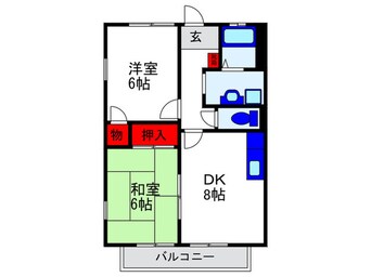 間取図 プレジオ中尾