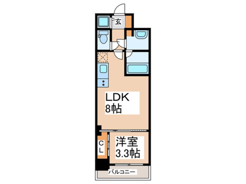 間取図 フロンティアタワー九条Ⅲ