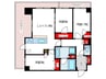 ブランズタワー御堂筋本町(2301) 3LDKの間取り
