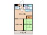 ライオンズマンション堀川(1107) 2DKの間取り