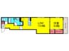 クラシスト長吉 1LDKの間取り