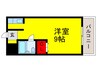 セントポーリア 1Rの間取り