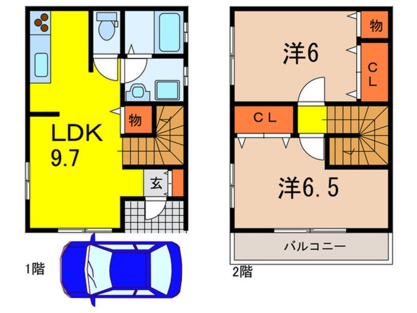 間取図 Belle Lead 鹿塩